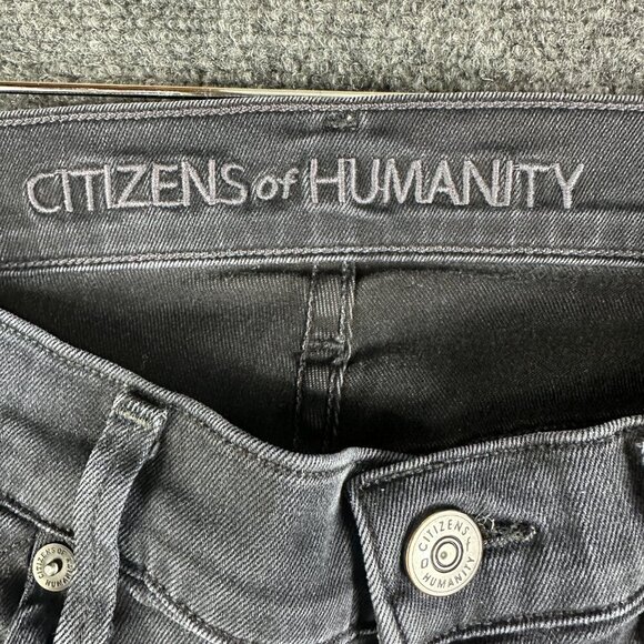 Citizens of Humanity Jeans Womens 26 Avedon Skinny Black Cotton Stretch - Picture 4 of 11